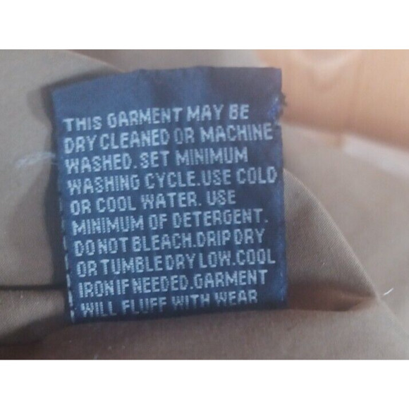 Vintage MIGHTY MAC Ivory Long Goose Down Trench coat Mens Large Winter Overcoat - Picture 12 of 12